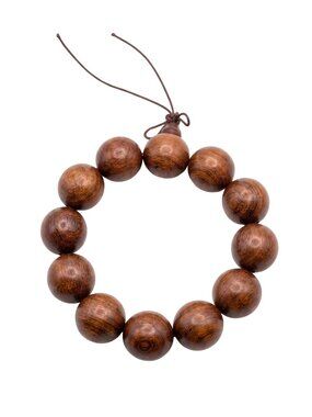 3/$20 NIP | Brown Chunky Wooden Bead Statement Bracelet Oversized Zen Boho